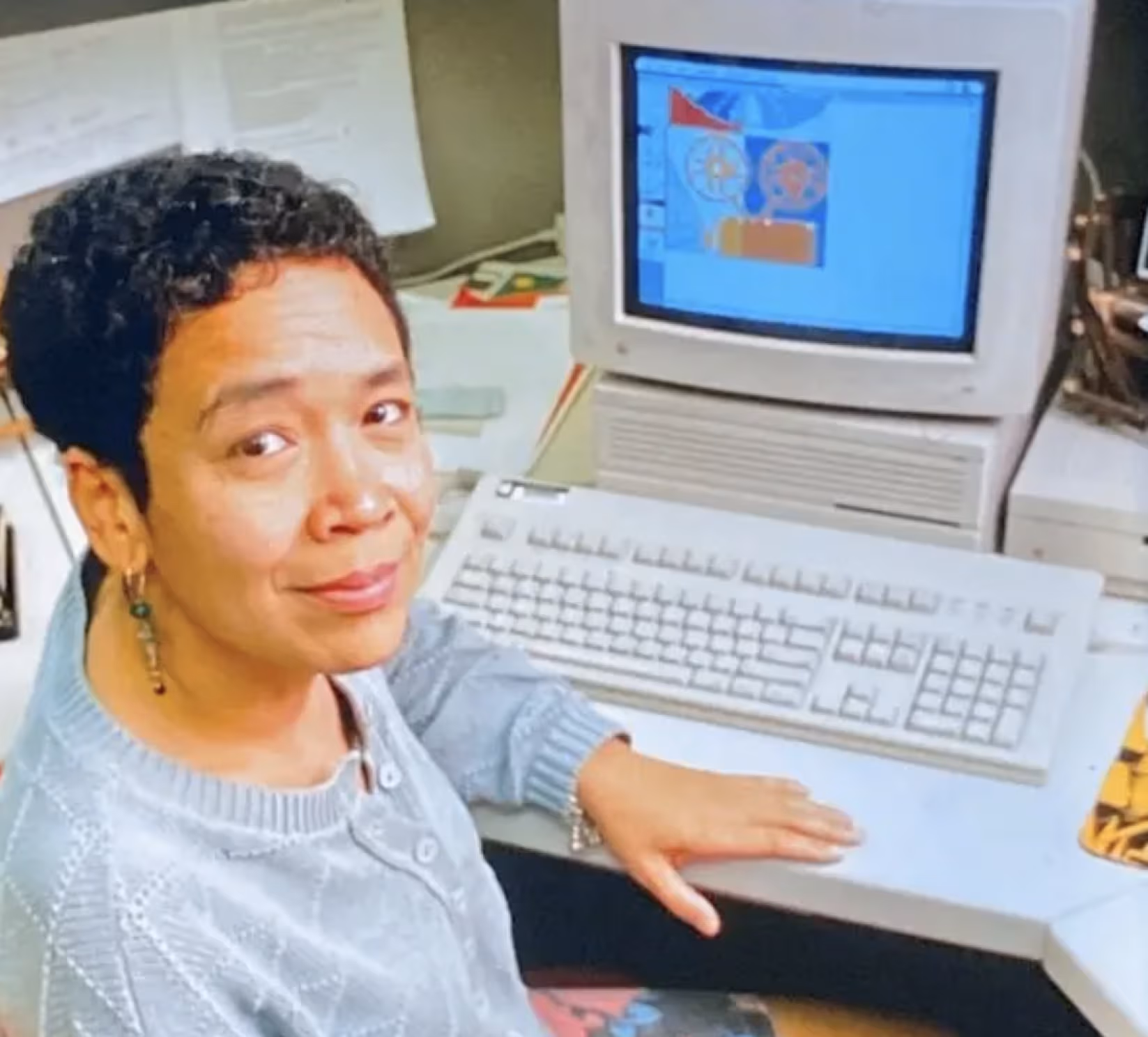 Loretta at work. Image from the New York Times.
