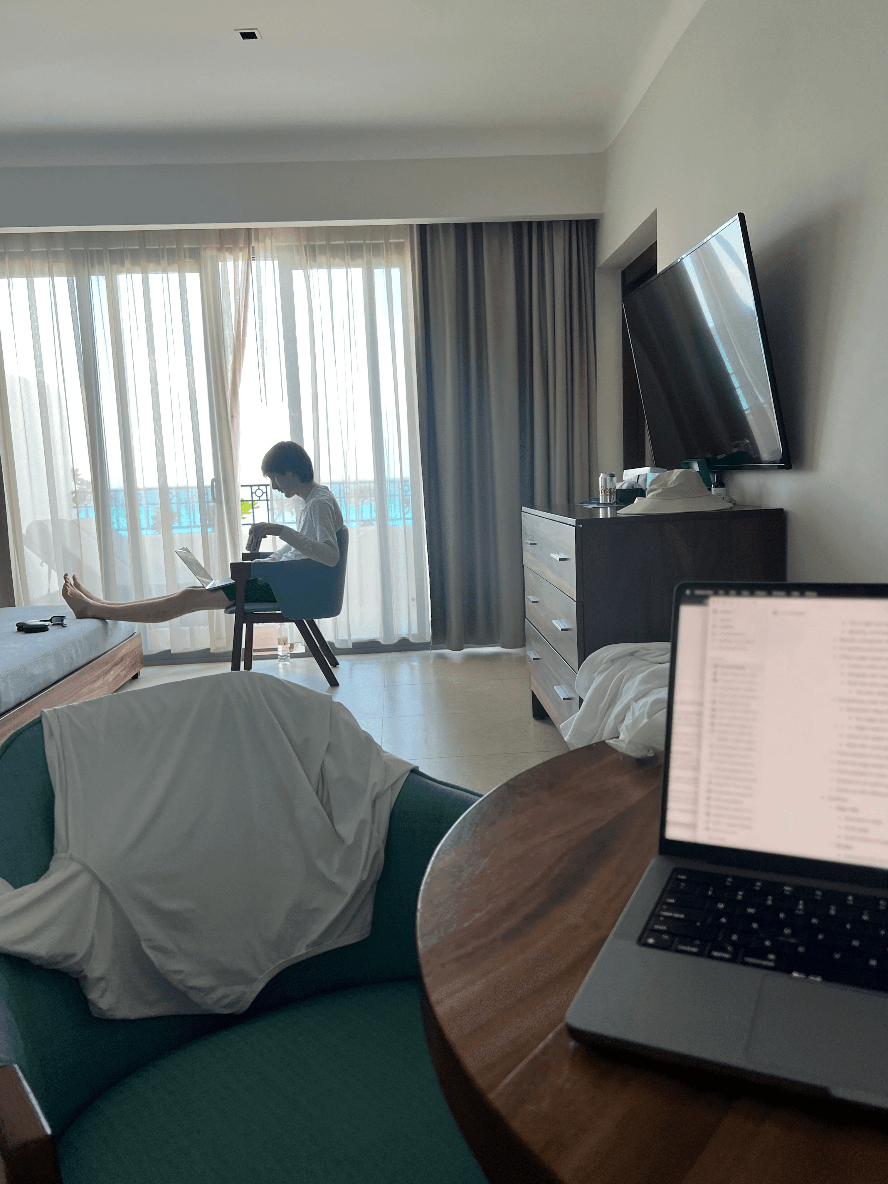 Simon at company retreat 1